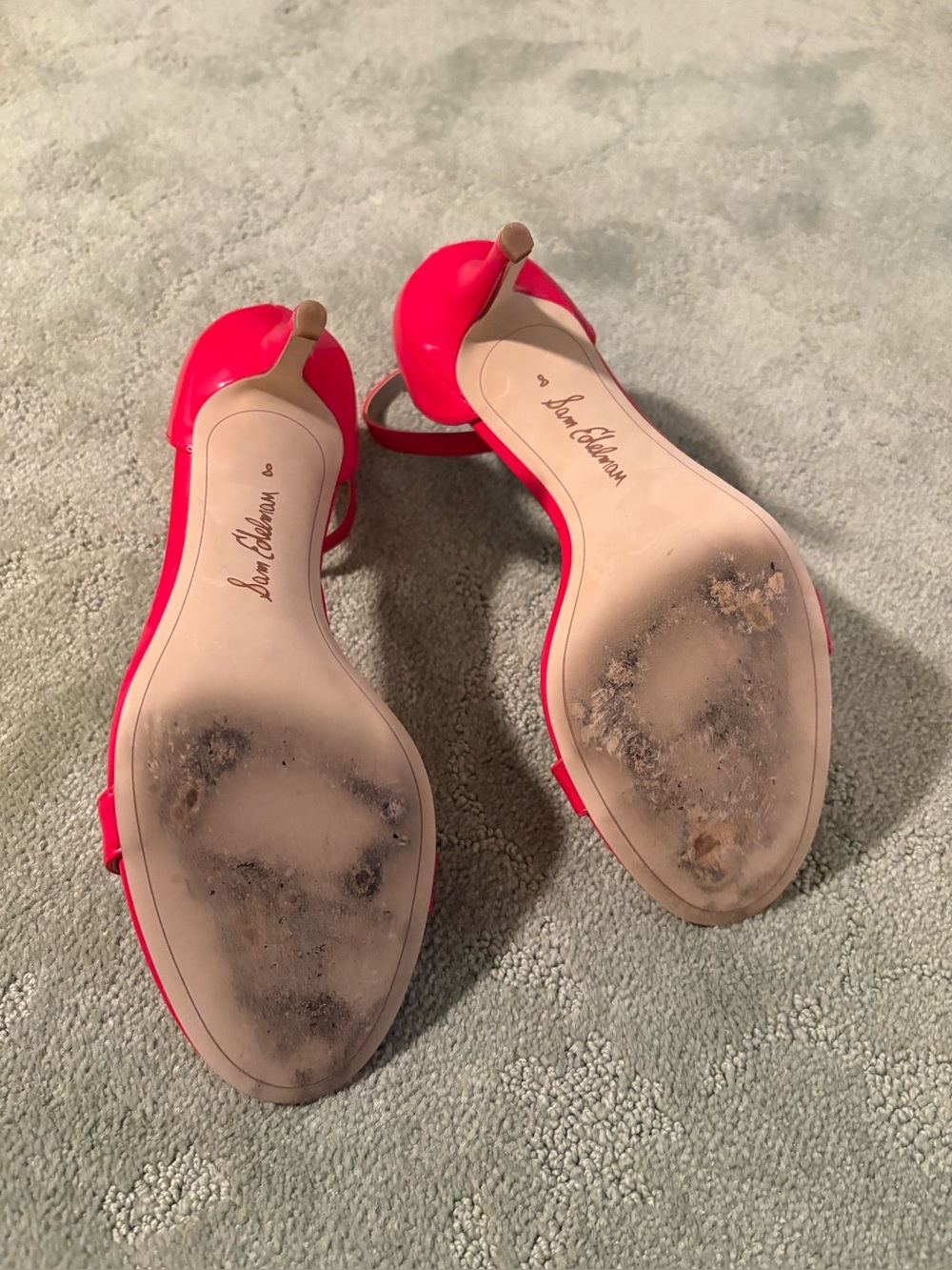 Sam Edelman Women's Red Ankle-Strap Sandals - Picture 5 of 8